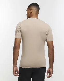 River Island Grey multipack of 5 muscle fit t-shirts< Essentials
