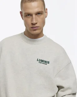 River Island oversized fit graphic sweatshirt< Hoodies & Sweatshirts