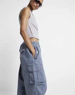 River Island parachute cargo trousers< Trousers