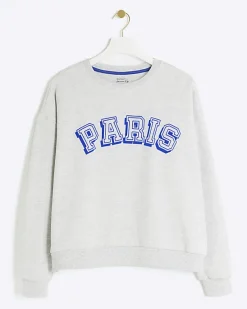 River Island Paris graphic sweatshirt< Loungewear