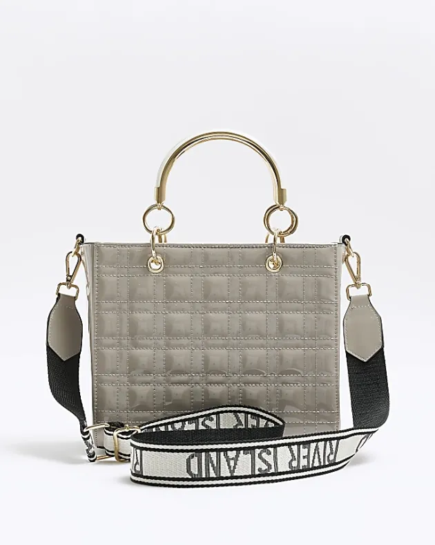 River Island quilted corsage tote bag< Bags, Purses & Luggage