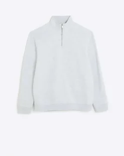 River Island regular fit funnel sweatshirt< Hoodies & Sweatshirts