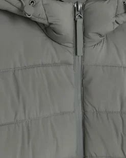 River Island regular fit hooded puffer jacket< Essentials