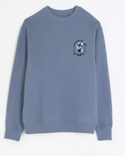 River Island regular fit Japanese graphic sweatshirt< Hoodies & Sweatshirts