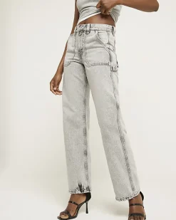 River Island relaxed straight cargo jeans< Jeans