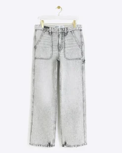 River Island relaxed straight cargo jeans< Jeans