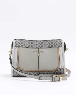 River Island RI monogram panel cross body bag< Bags, Purses & Luggage