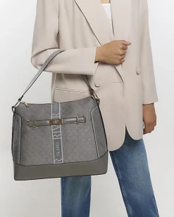 River Island RI monogram webbing tote bag< Bags, Purses & Luggage
