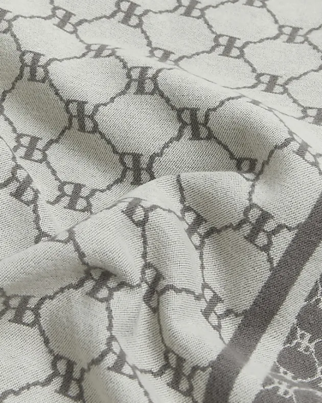 River Island RI reversible monogram scarf< Accessories