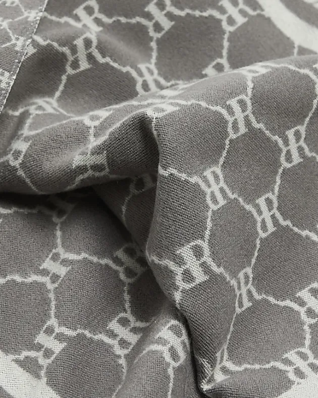 River Island RI reversible monogram scarf< Accessories