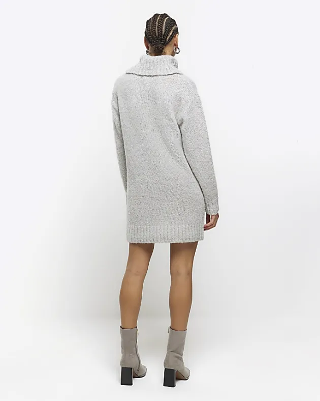 River Island roll neck jumper dress mini< Dresses