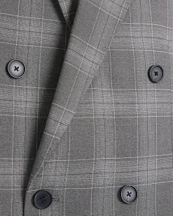 River Island slim fit check suit jacket< Suits