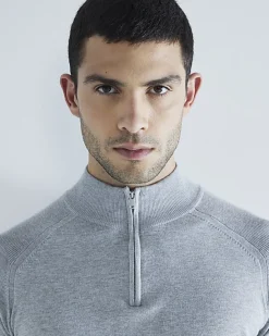 River Island slim fit half zip jumper< Jumpers & Cardigans