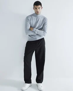 River Island slim fit half zip jumper< Jumpers & Cardigans
