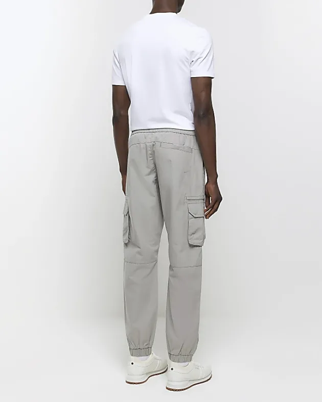 River Island slim fit ripstop cargo trousers< Trousers
