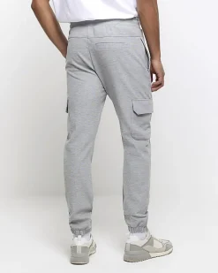 River Island slim fit smart cargo joggers< Tracksuits