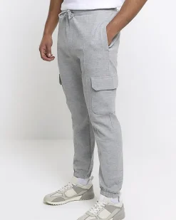 River Island slim fit smart cargo joggers< Tracksuits
