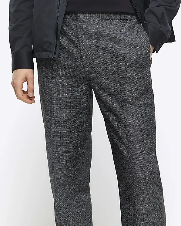 River Island slim fit smart joggers< Trousers