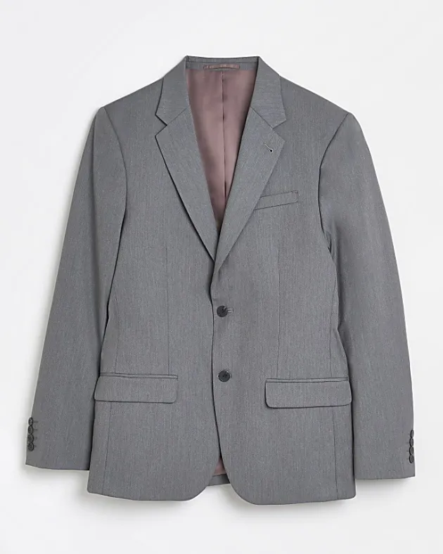 River Island Slim fit Twill Suit Jacket< Big & Tall