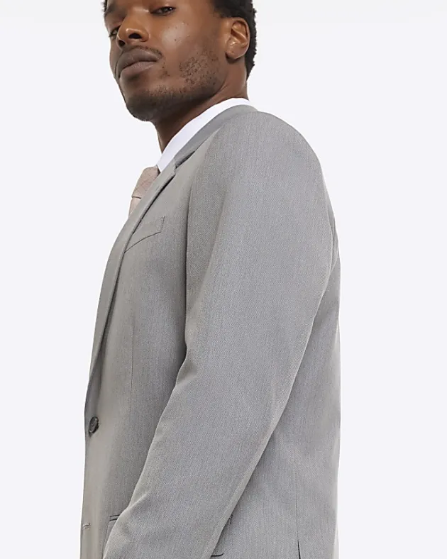 River Island Slim fit Twill Suit Jacket< Big & Tall