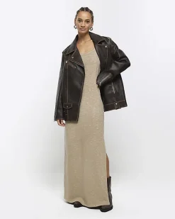 River Island split hem bodycon maxi dress< Dresses