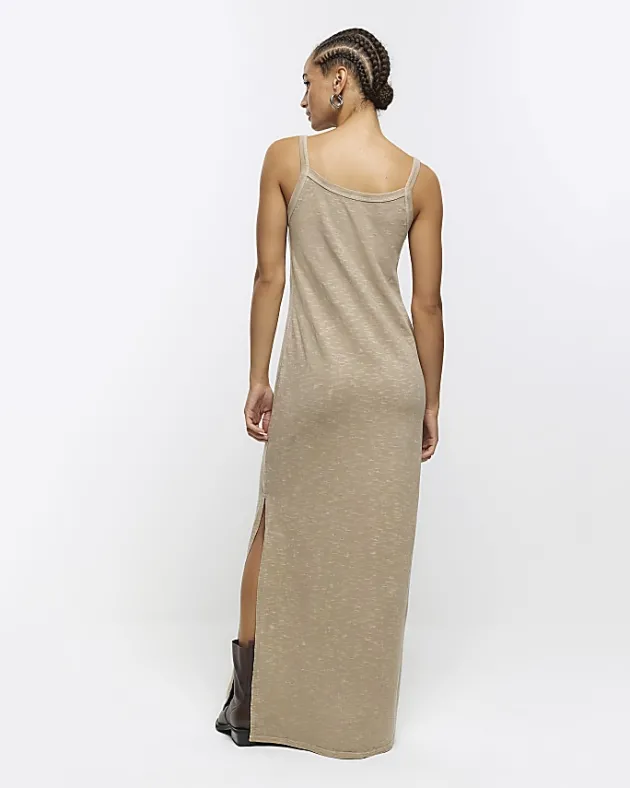 River Island split hem bodycon maxi dress< Dresses