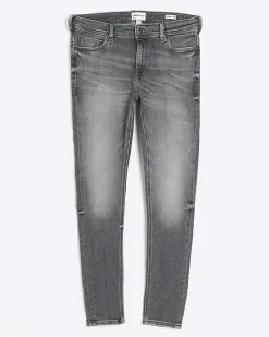 River Island super skinny spray on faded jeans< Jeans