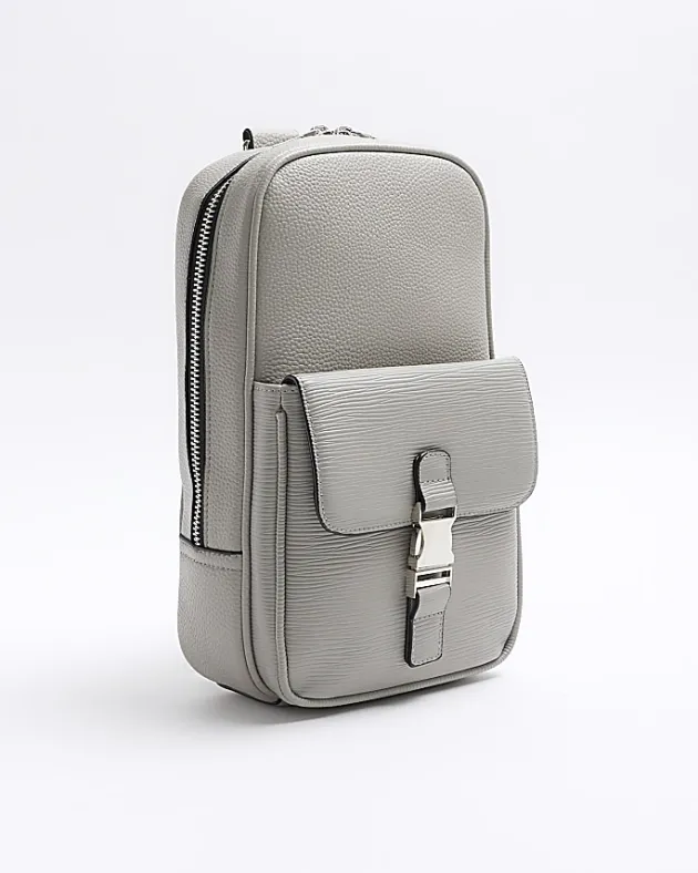 River Island textured cross body bag< Bags