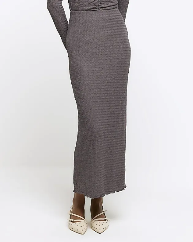 River Island textured midi skirt< Skirts
