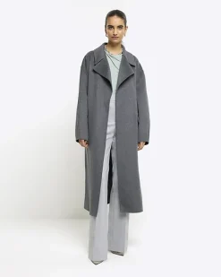 River Island wool blend belted coat< Coats & Jackets