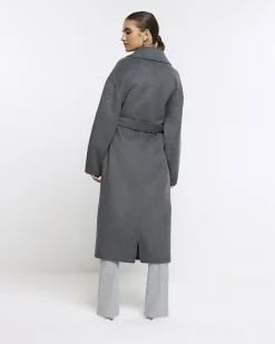 River Island wool blend belted coat< Coats & Jackets