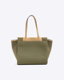 River Island canvas embossed RI shopper bag< Bags, Purses & Luggage