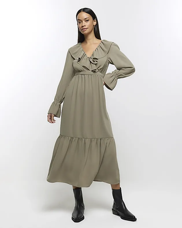 River Island frill swing maxi dress< Dresses