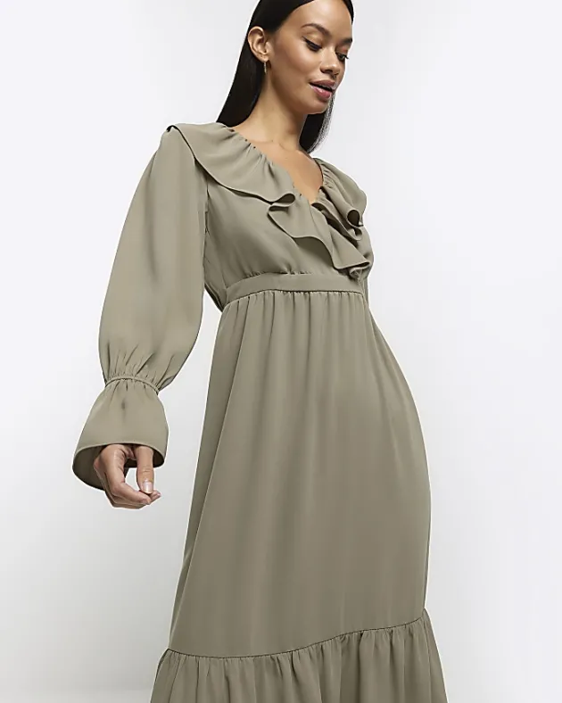 River Island frill swing maxi dress< Dresses