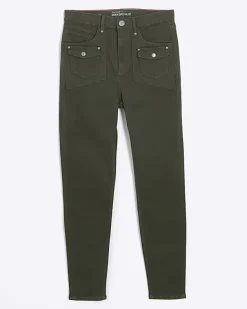 River Island high waisted skinny cargo jeans< Jeans