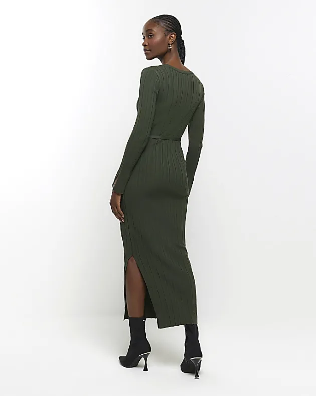 River Island knit rib jumper maxi dress< Dresses