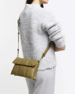 River Island leather quilted cross body bag< Bags, Purses & Luggage