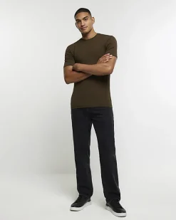 River Island muscle fit t-shirt< Essentials