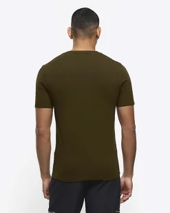 River Island muscle fit V neck t-shirt< Essentials