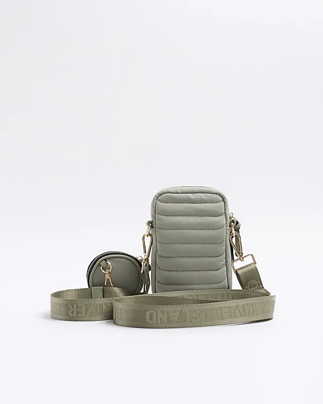 River Island quilted phone cross body bag< Bags, Purses & Luggage