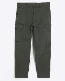 River Island regular fit utility cargo trousers< Trousers