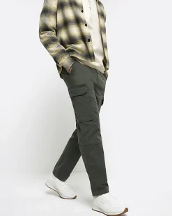 River Island regular fit utility cargo trousers< Trousers