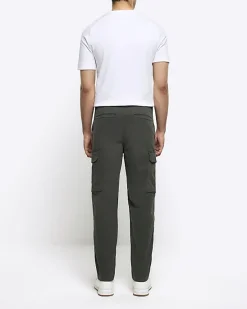 River Island regular fit utility cargo trousers< Trousers