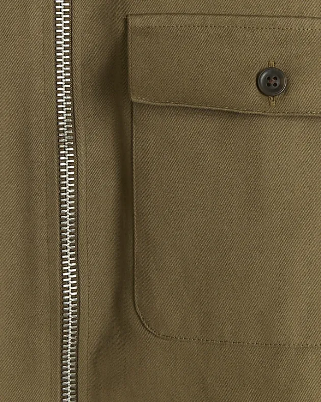 River Island regular fit zip up overshirt< Shirts