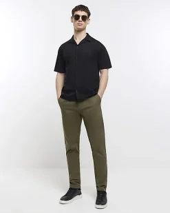 River Island slim fit casual chino trousers< Trousers
