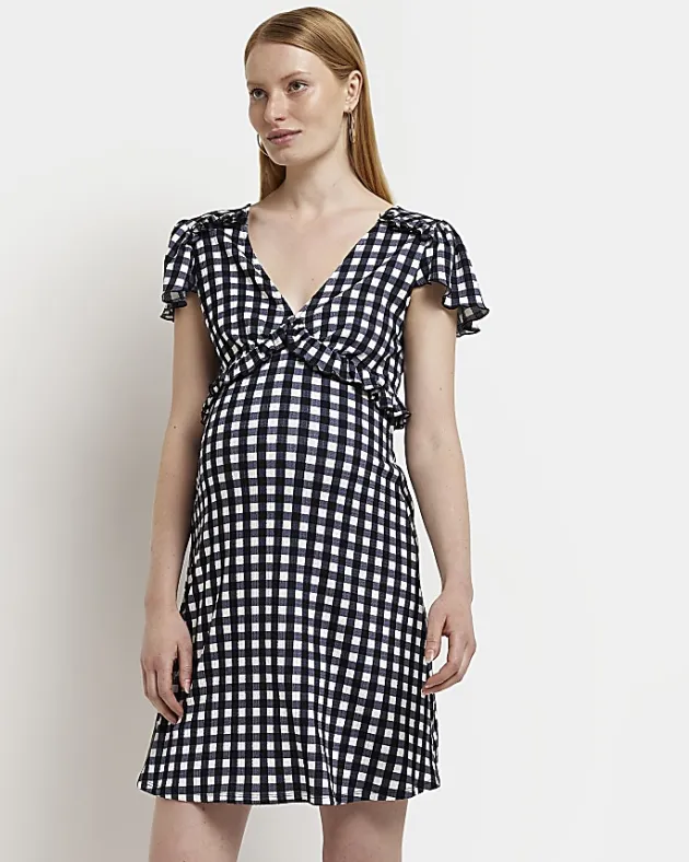 River Island Maternity frill mini dress< Maternity