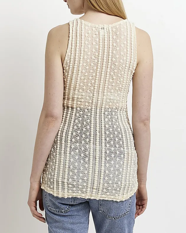 River Island Maternity textured lace tank top< Maternity