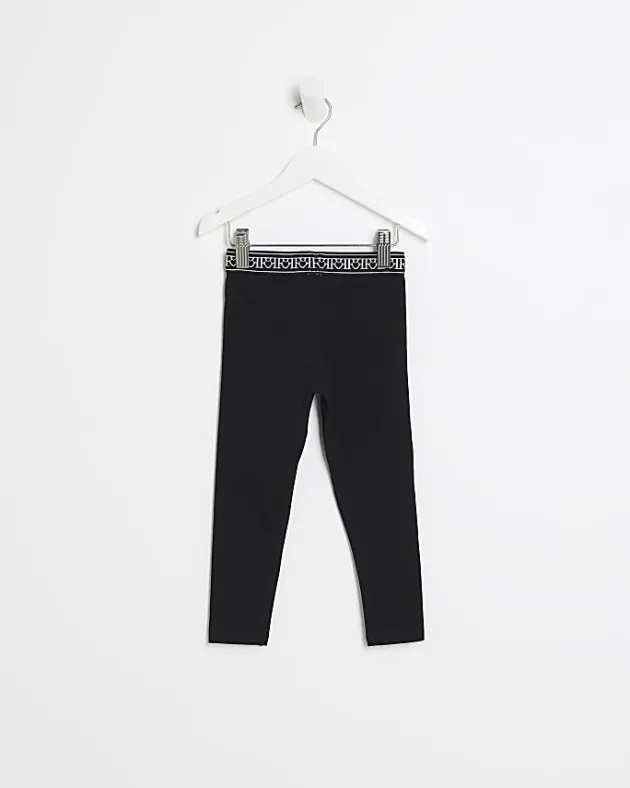 River Island Mini girls heart waistband leggings< 3 - 5 Yrs
