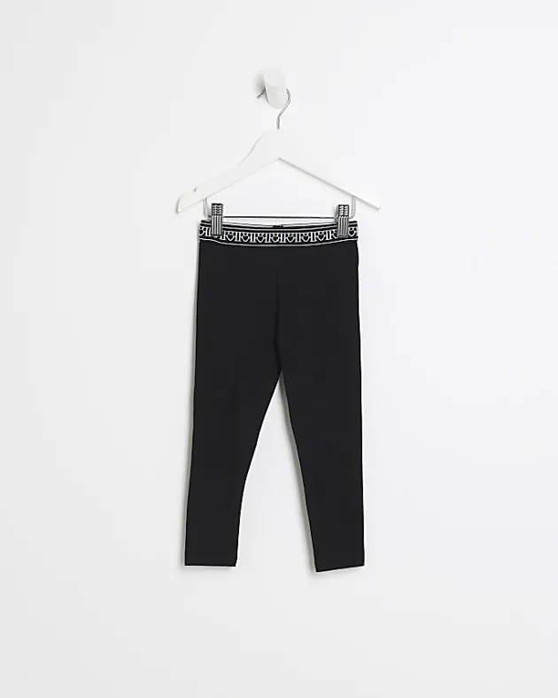 River Island Mini girls heart waistband leggings< 3 - 5 Yrs