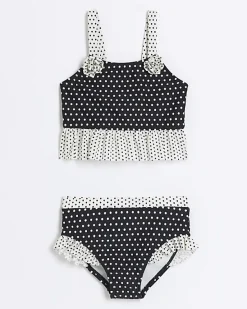 River Island Mini girls polka dot bikini set< 3 - 5 Yrs